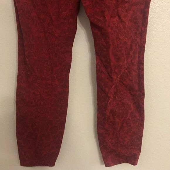 NWT ANTHROPOLOGIE Pilcro & The Letterpress High Rise Denim Flocked Leggings - Picture 9 of 16